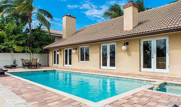 Pool at Luxury Waterfront Home, 3208 Northeast 40th Court, Fort Lauderdale, Florida 33308