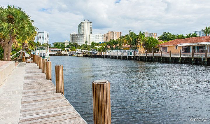 Private Dock for Luxury Waterfront Home, 3208 Northeast 40th Court, Fort Lauderdale, Florida 33308