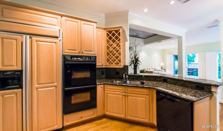 Kitchen Area inside Residence 4A at 1153 Hillsboro Mile, a Luxury Waterfront Townhome For Sale in Hillsboro Beach