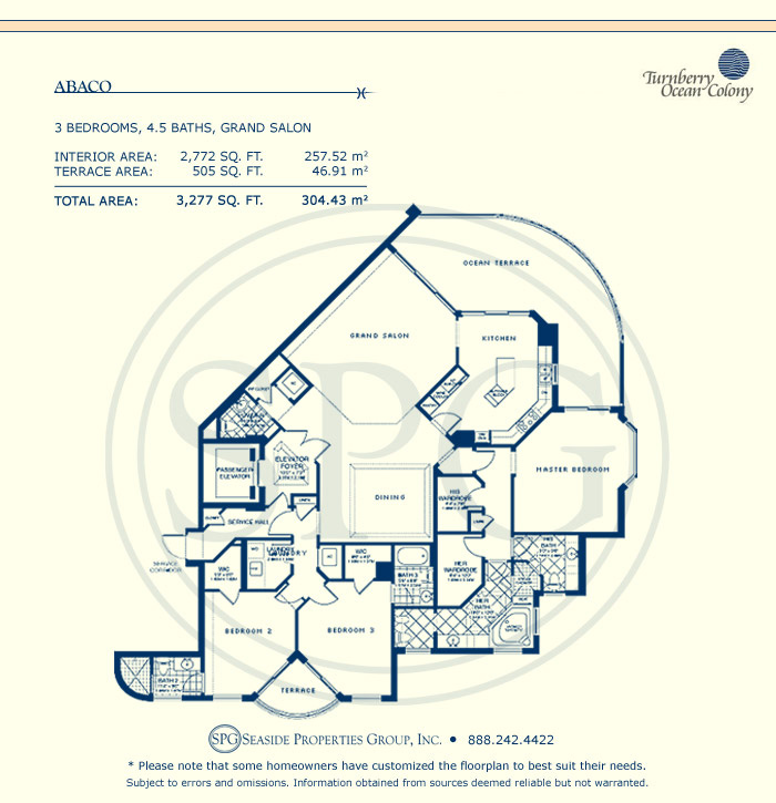 Turnberry Ocean Colony Floorplan