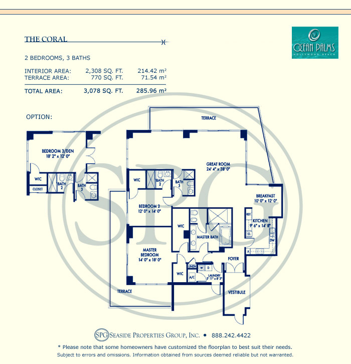 Ocean Palms Floorplan