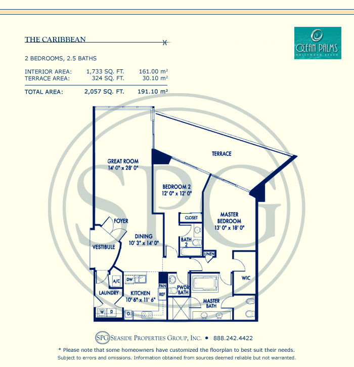 Ocean Palms Floorplan