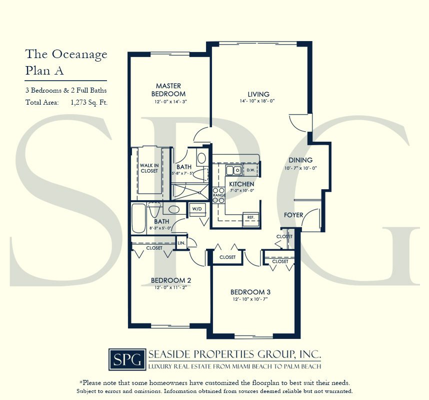 Residence A Floorplan at The Oceanage Luxury Waterfront Condo on Fort Lauderdale Beach