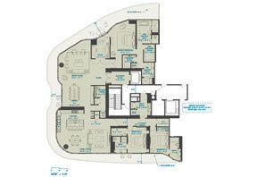 Click to View the Residence 5A-17A 3 Beds Floorplan
