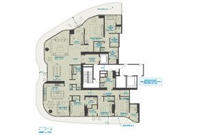 Click to View the Residence 5A-17A 4 Beds Floorplan