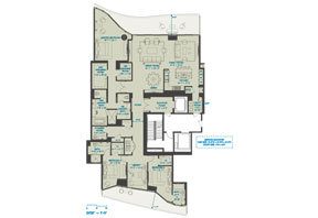 Click to View the Residence 5C-17C 3 Beds Floorplan