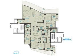 Click to View the Residence 18B-20B 4 Beds Floorplan