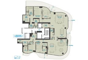 Click to View the Residence 18C-19C 3 Beds Floorplan