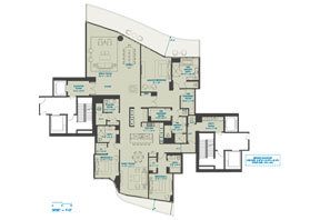 Click to View the Residence 22B 3 Beds Floorplan