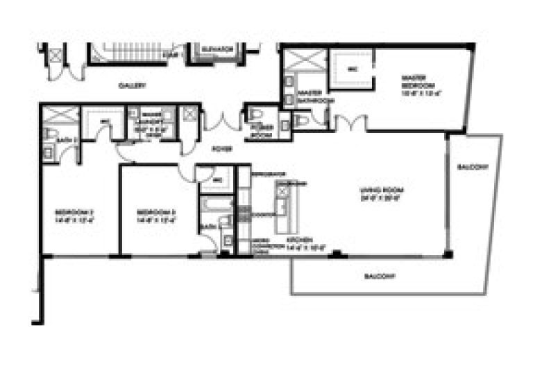 Click to View the Residence B4 Floorplan