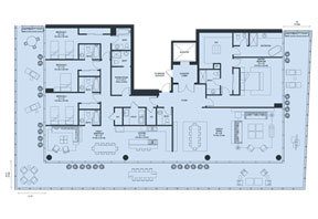 Click to View the Model 01 South, 4th to 12th Floor Floorplan