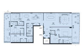 Click to View the Model 02 South,4th to 12th Floor Floorplan