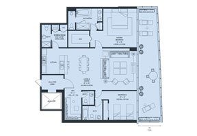 Click to View the Model 04 South, 4th to 12th Floor Floorplan