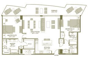 Click to View the Unit C, Tower H Floorplan