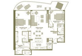 Click to View the Unit D, Tower H Floorplan