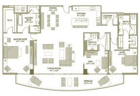 Click to View the Unit C, Tower P Floorplan