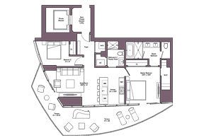 Click to View the Level 05-16 Unit 03 Floorplan.