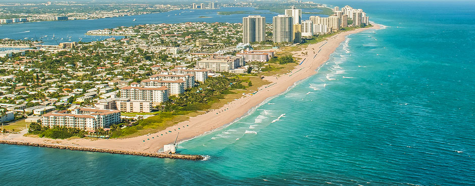 The Palm Beach Inlet and the Wide Pink Sand Beaches of Singer Island.