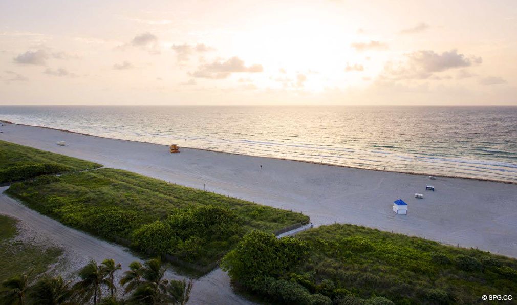 Vistas panorâmicas em 321 Oceano, Luxo Oceanfront Condominiums Localizado a 321 Ocean Drive, Miami Beach, FL 33139