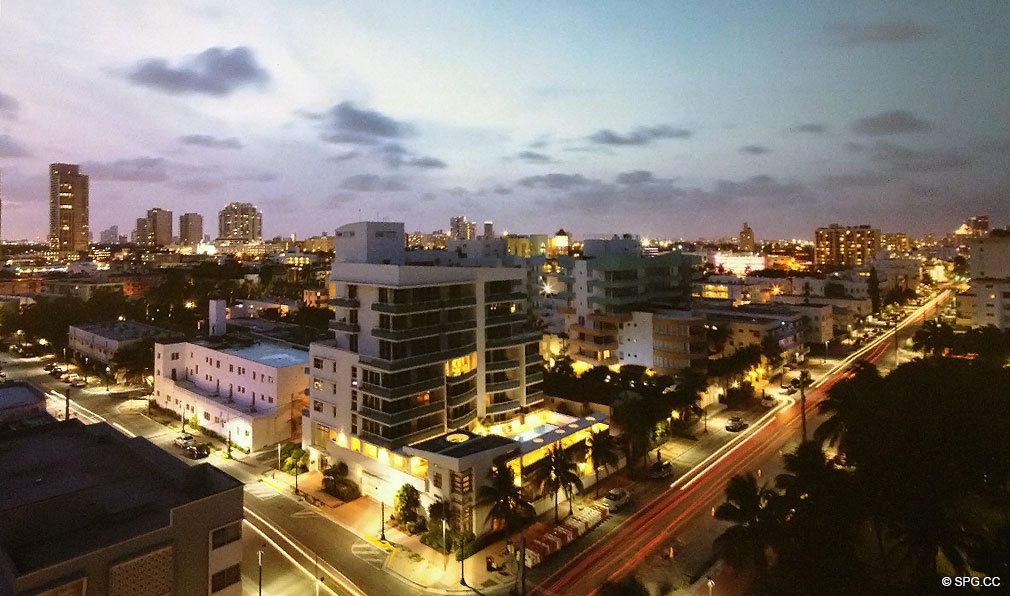 Visualizações de Miami Beach em 321 Oceano, Luxo Oceanfront Condominiums Localizado a 321 Ocean Drive, Miami Beach, FL 33139