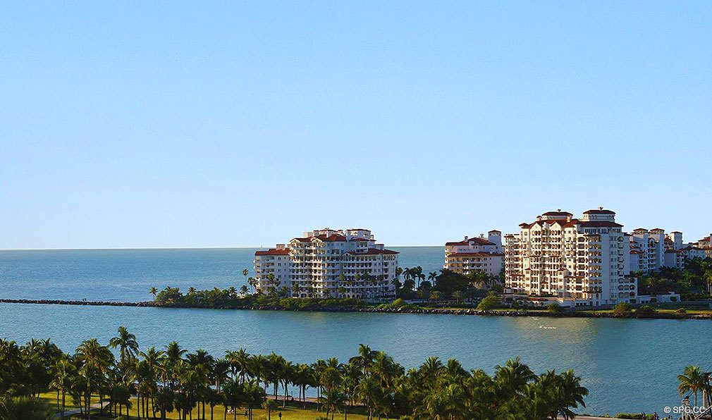 Fisher Island Views from Marea South Beach, Luxury Seaside Condominiums at 801 S Pointe Dr, Miami Beach, FL 33139