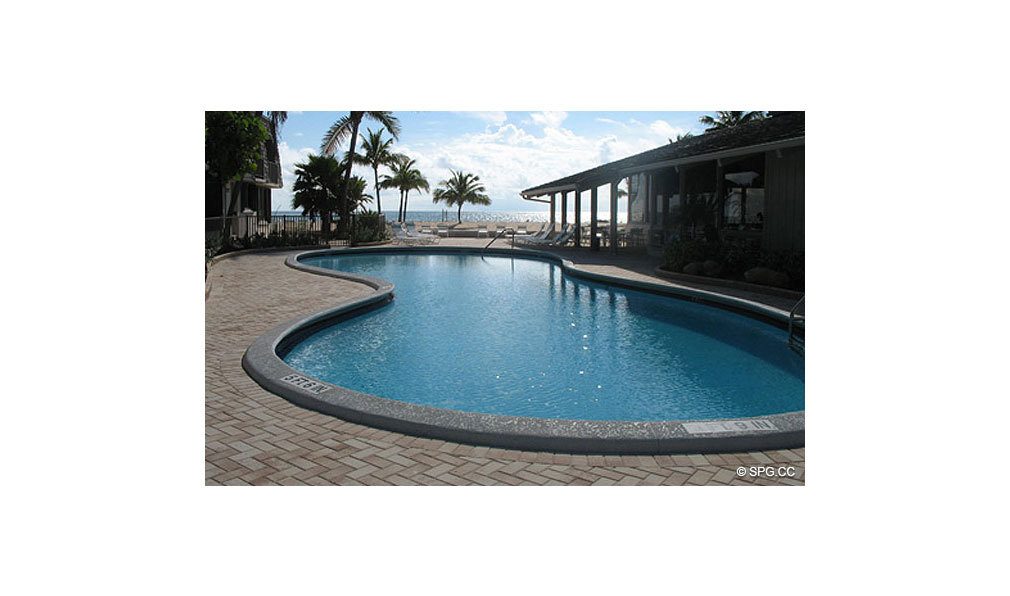 Oceanage Pool, Luxury Oceanfront Condominiums Located at 1650 S Ocean Lane, Ft Lauderdale, FL 33316