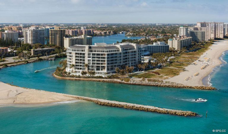 Umgeben von Wasser bei One Thousand Ozean, Luxury Oceanfront Condominiums auf 1000 S Ocean Blvd, Boca Raton, FL 33432 gelegen