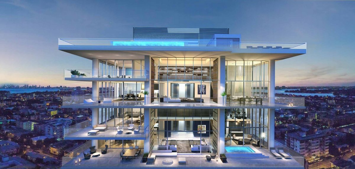 L'Atelier Miami Beach Penthouse, Neubau Penthouse Verkauft für $ 21M