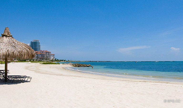 Smooth Sand Beaches on Fisher Island