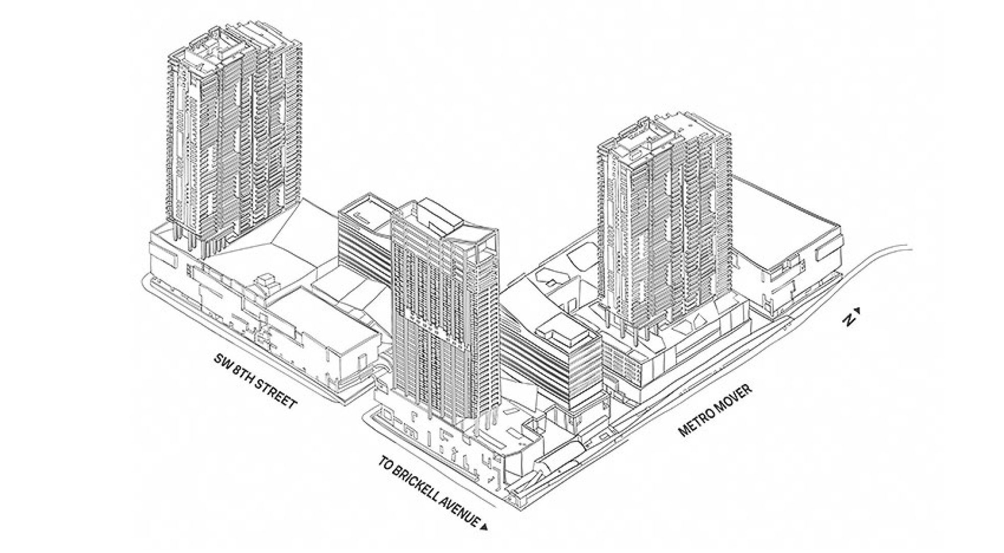Siteplan for Reach Brickell City Centre, Luxury Seaside Condominiums Located at 700 Brickell Avenue, Miami, Florida 33131