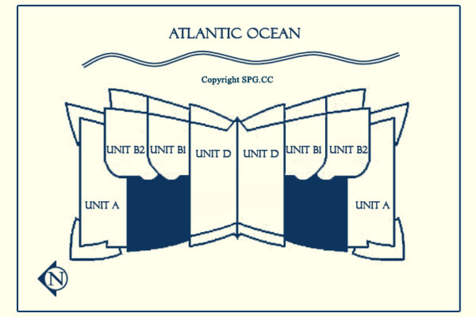 Siteplan for Jade Beach, Luxury Oceanfront Condominiums Located at 17001 Collins Avenue, Sunny Isles Beach, Florida 33160