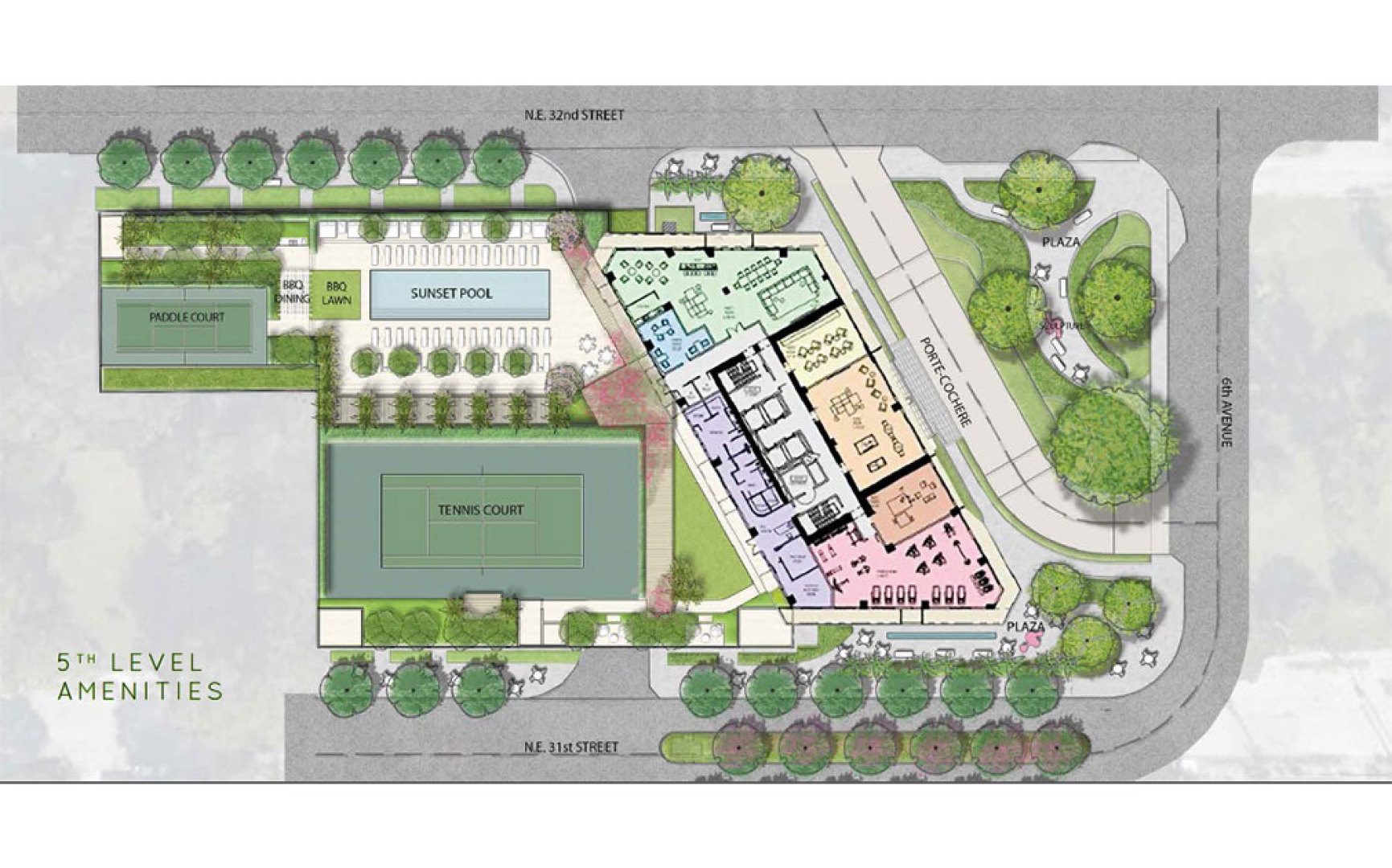 Siteplan for Paraiso Bayviews, Luxury Seaside Condos in Miami, Florida 33137
