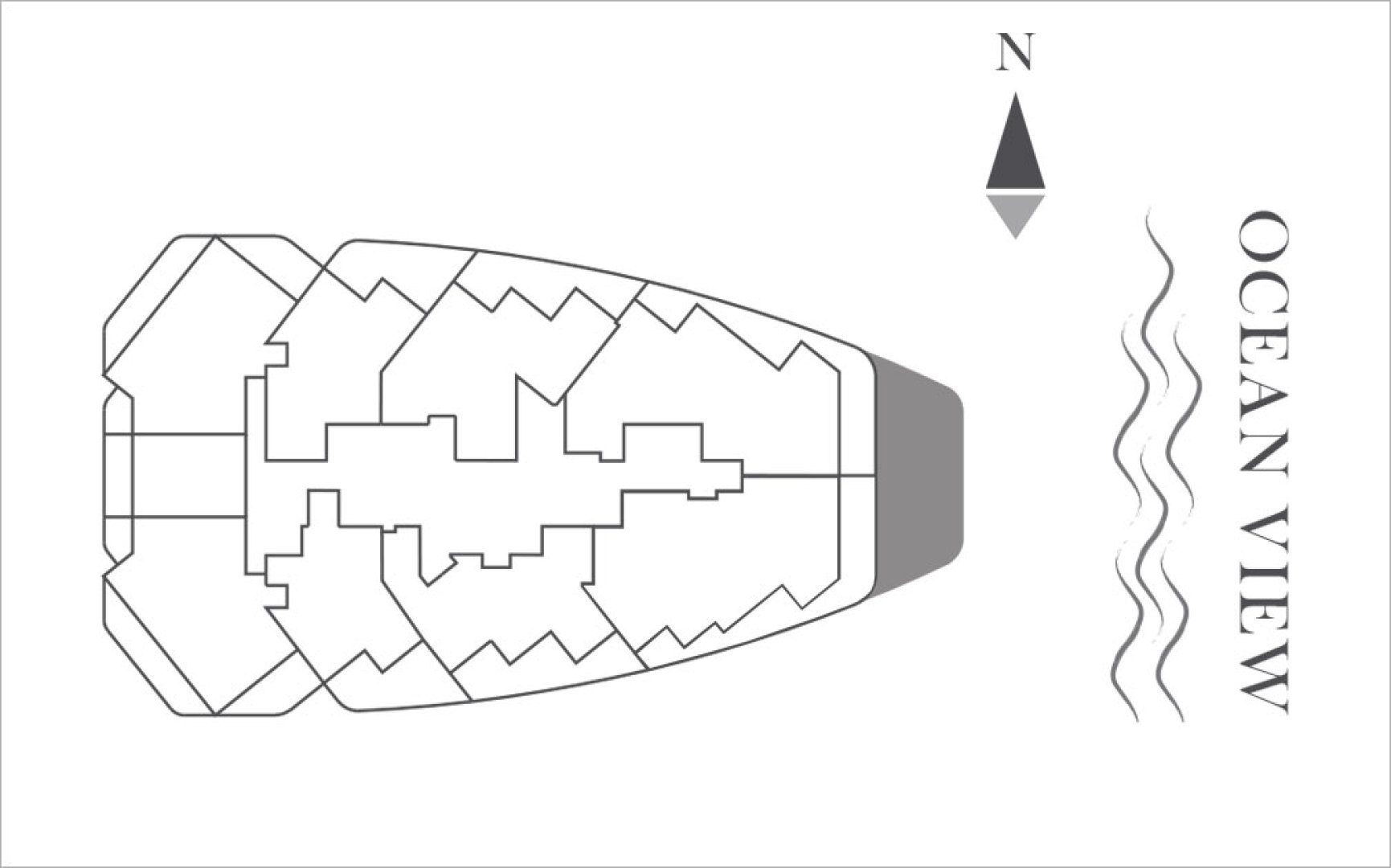 Siteplan for the Four Seasons Private Residences Fort Lauderdale, Luxury Oceanfront Condos in Fort Lauderdale, Florida 33304.