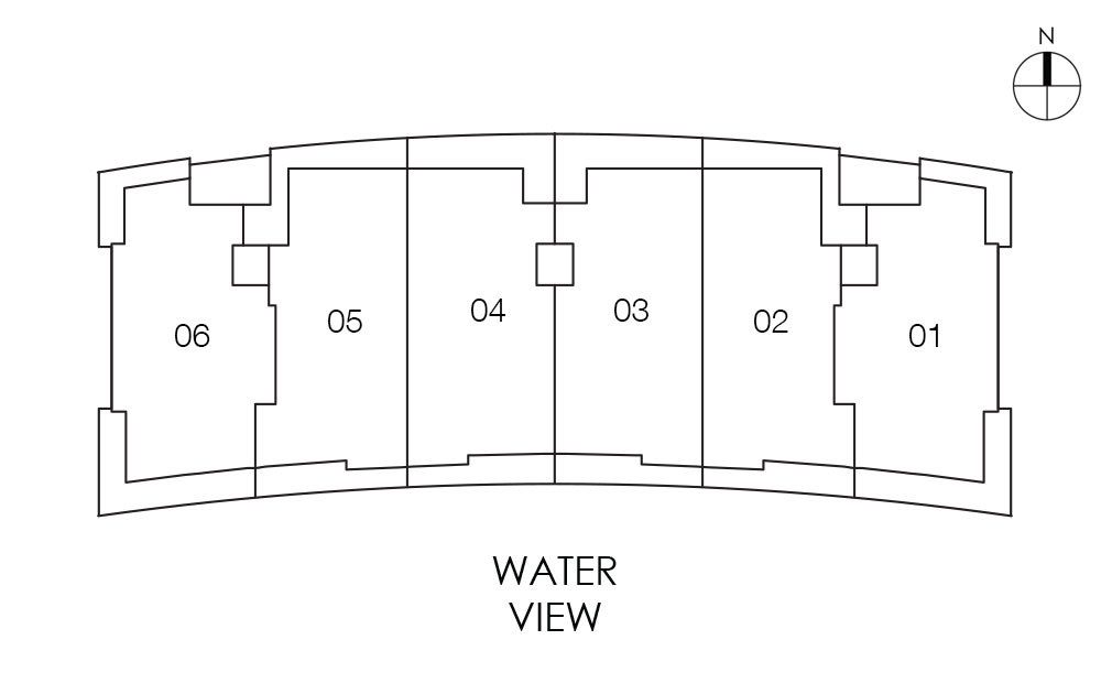 Siteplan for Aquarius 15, Luxury Waterfront Condos in Fort Lauderdale, Florida 33304