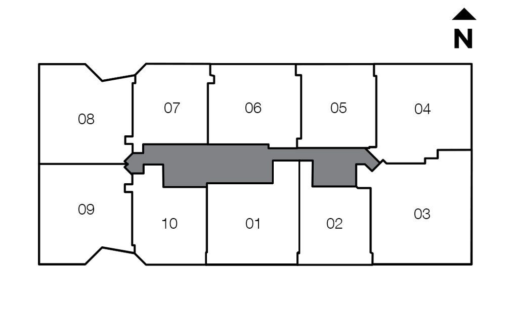 Siteplan for Brickell Ten, Luxury Seaside Condos in Miami, Florida, Florida 33130