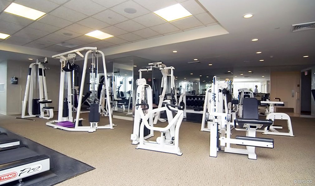 Gym at Murano Grande, Luxury Waterfront Condominiums Located at 400 Alton Rd, Miami Beach, FL 33139