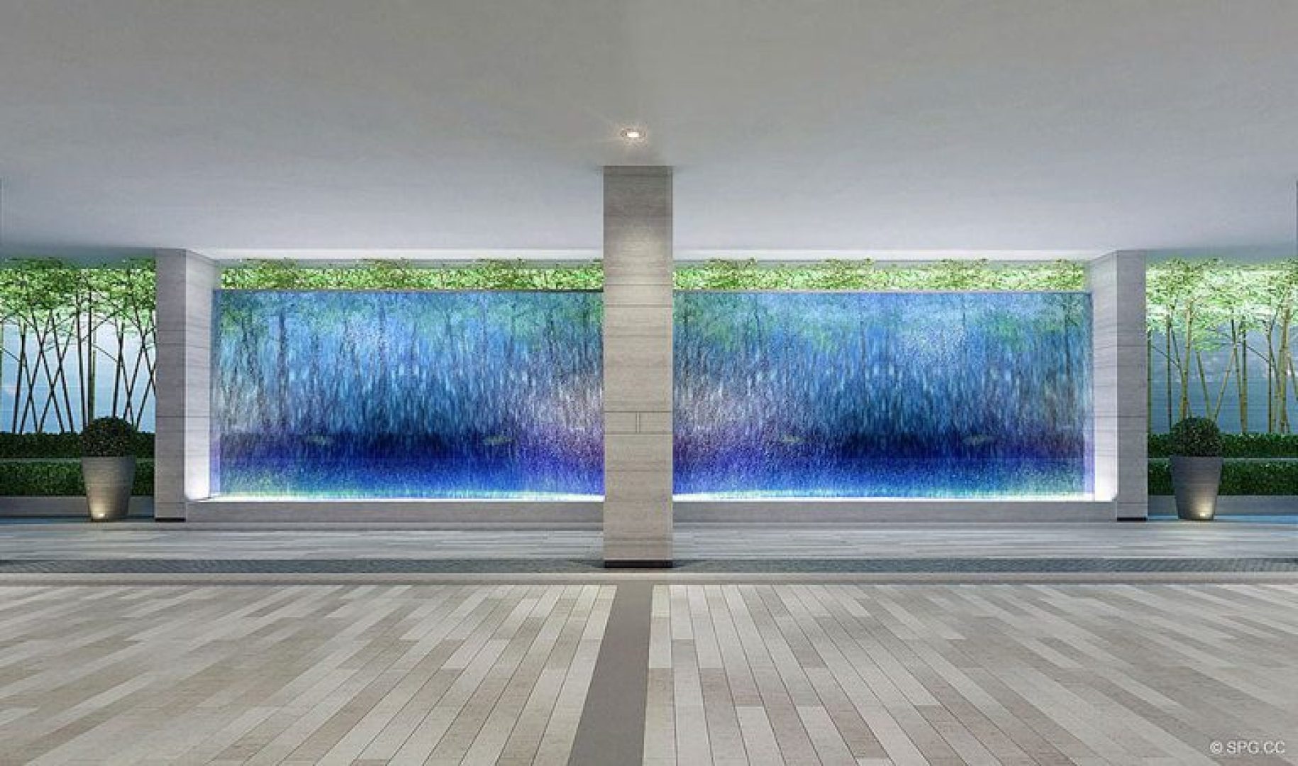 Vehicle Drop-off Area at Riva, Luxury Waterfront Condos in Fort Lauderdale, Florida 33304.