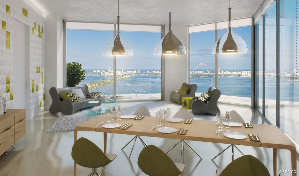 Unique Interior Design Concepts at Paraiso Bayviews, Luxury Seaside Condos in Miami, Florida 33137