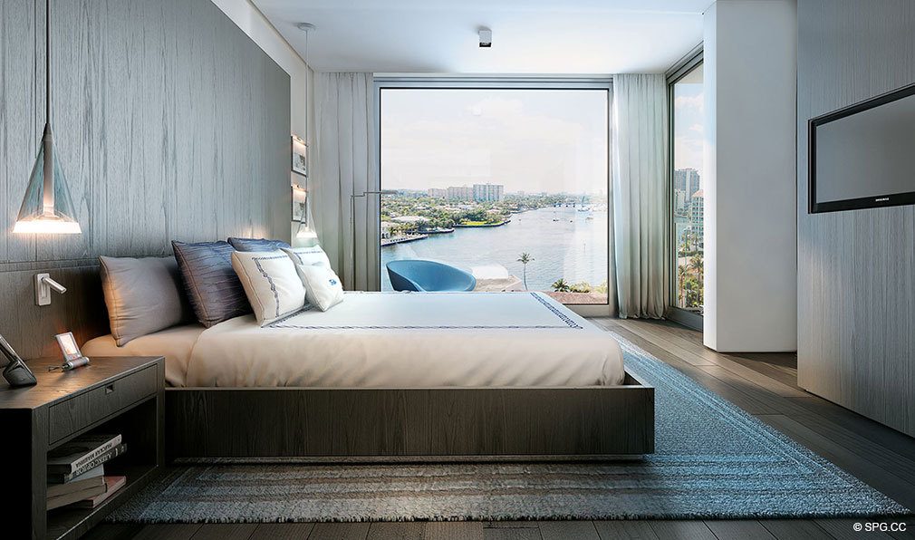 Bedroom Views from Gale Hotel and Residences, Luxury Waterfront Condos in Fort Lauderdale, Florida 33304