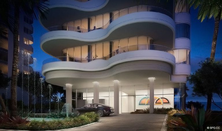 Entrance to Faena Versailles Contemporary, Luxury Oceanfront Condos in Miami Beach, Florida 33140