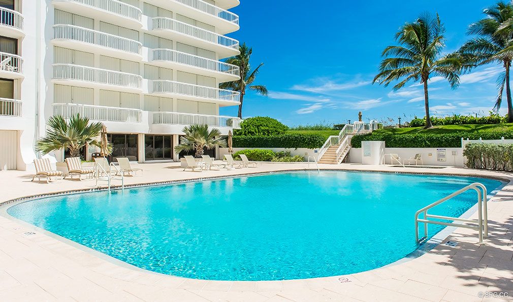 Pool at The Stratford, Luxury Oceanfront Condos in Palm Beach, Florida 33480