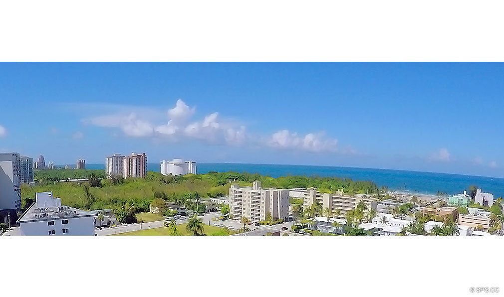 Northeast Penthouse View from The Wave on Bayshore, Luxury Seaside Condos in Fort Lauderdale, Florida 33304