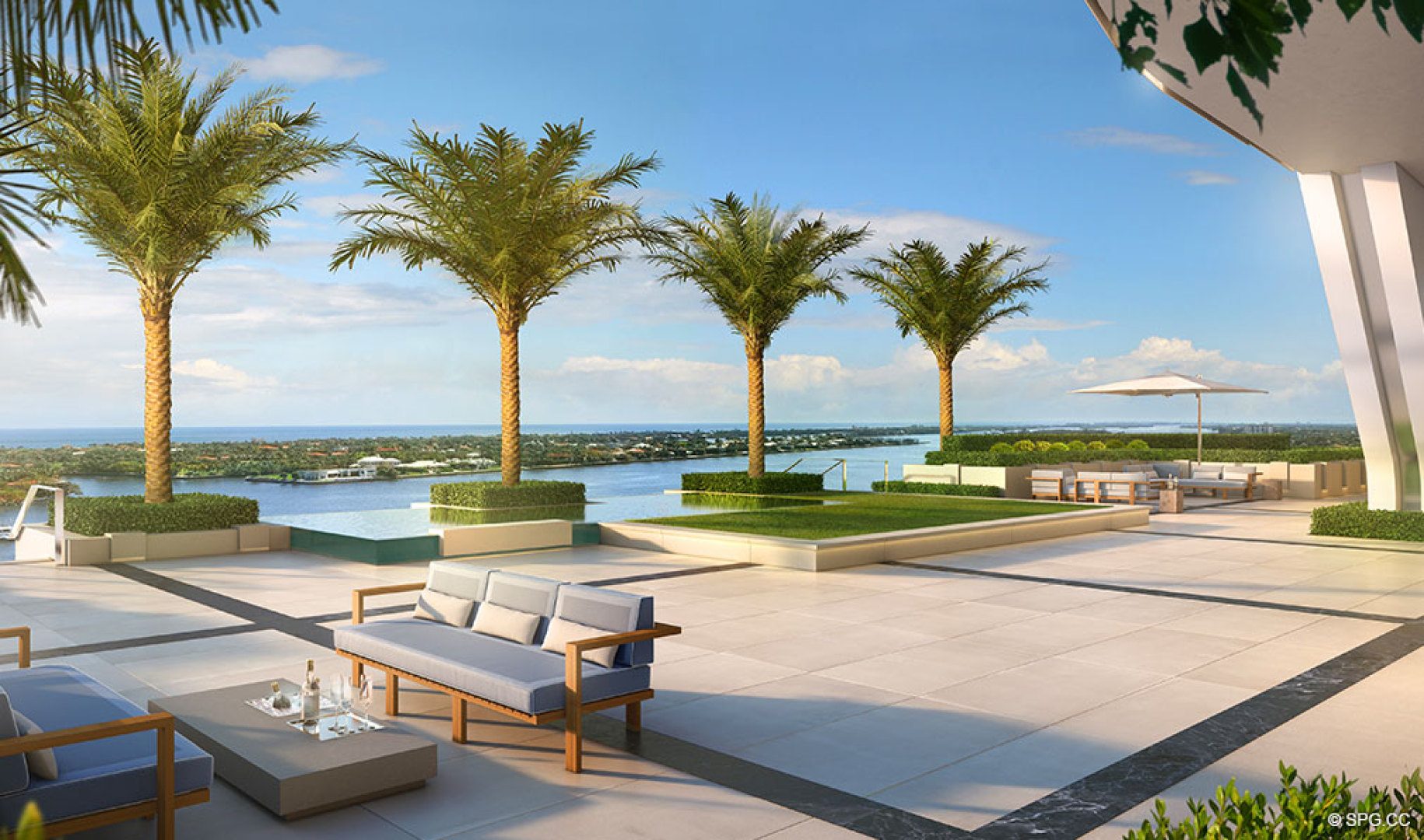 Gorgeous Amenity Views at The Bristol, Luxury Waterfront Condos in West Palm Beach, Florida 33401