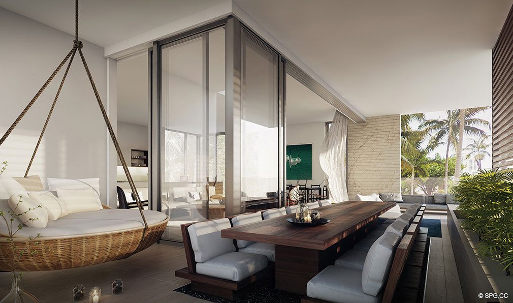 Gorgeous Private Terraces at Louver House, Luxury Seaside Condos in Miami Beach, Florida 33139