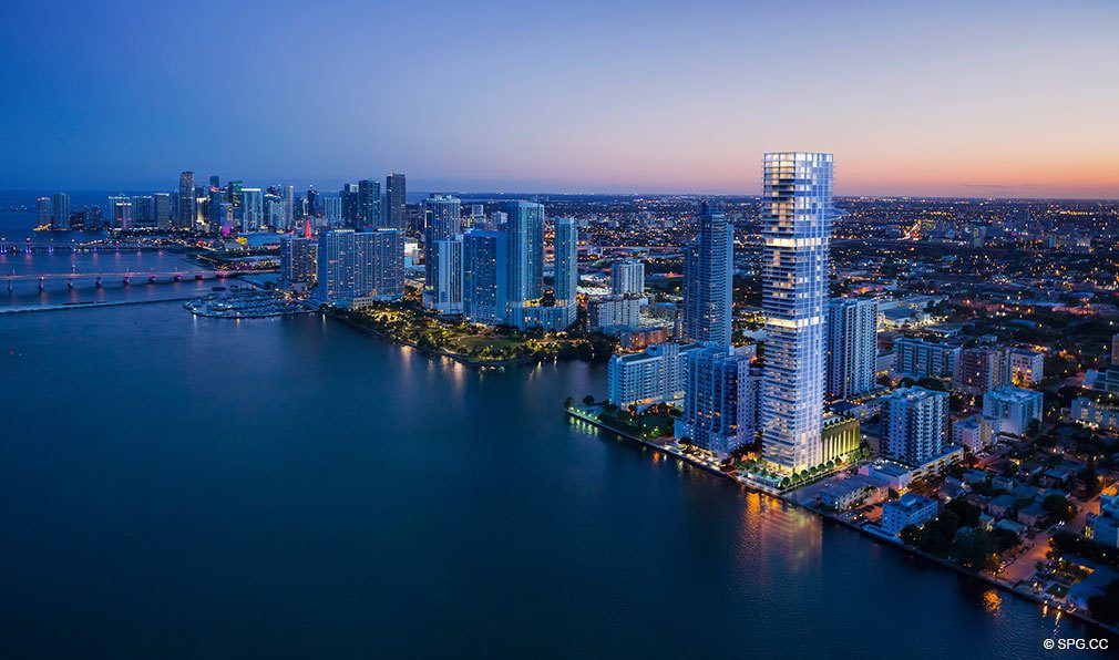Sunset at Elysee, Luxury Waterfront Condos in Miami, Florida 33137