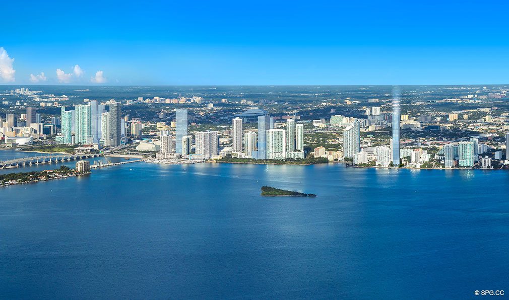 Location of Elysee, Luxury Waterfront Condos in Miami, Florida 33137