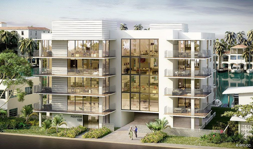 Street View of AquaVue Las Olas, Luxury Waterfront Condos in Fort Lauderdale, Florida 33301