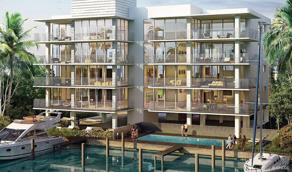 Intracoastal View of AquaVue Las Olas, Luxury Waterfront Condos in Fort Lauderdale, Florida 33301