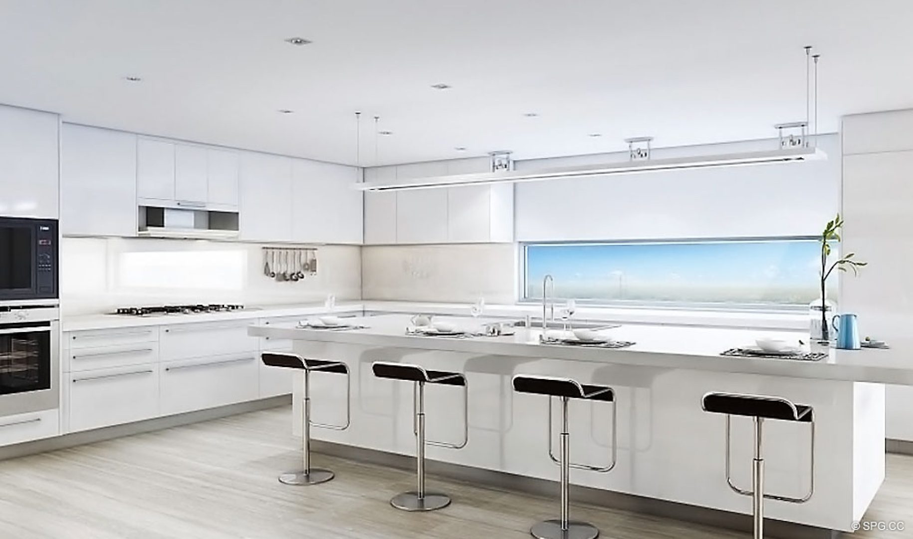 Gourmet Kitchens inside AquaLuna Las Olas, Luxury Waterfront Condos in Fort Lauderdale, Florida 33301