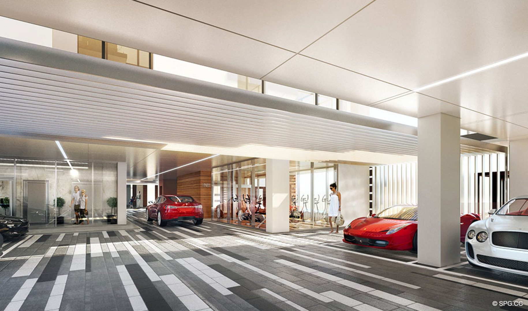 Port Cochere at AquaMar Las Olas, Luxury Waterfront Condos in Fort Lauderdale, Florida 33301